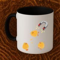 Funny Chick Magnet Happy Easter Coffee Mug thumb 2