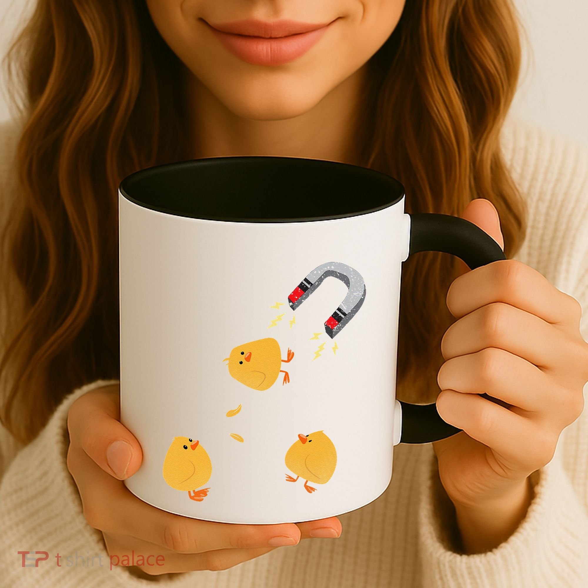 Funny Chick Magnet Happy Easter Coffee Mug