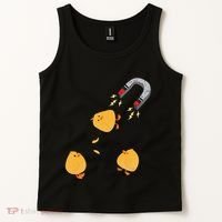 Funny Chick Magnet Happy Easter Tank Top thumb 2