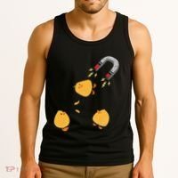 Funny Chick Magnet Happy Easter Tank Top thumb 3
