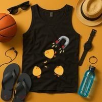 Funny Chick Magnet Happy Easter Tank Top thumb 4