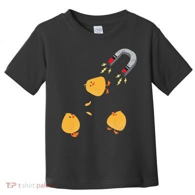 Funny Chick Magnet Happy Easter Toddler T-Shirt