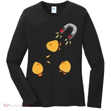 Funny Chick Magnet Happy Easter Women's Long Sleeve Shirt