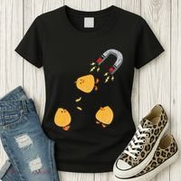 Funny Chick Magnet Happy Easter Women's T-Shirt thumb 3