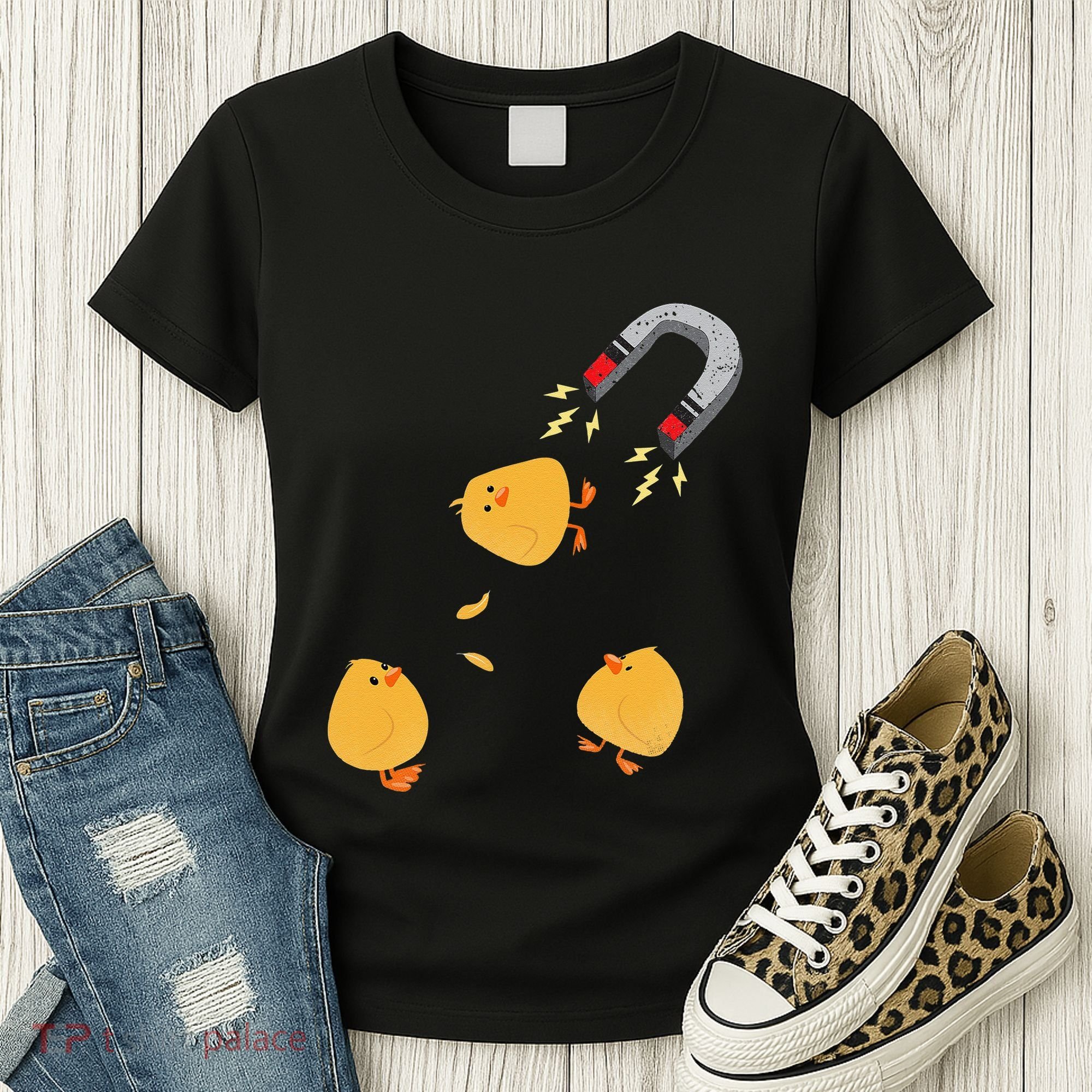 Funny Chick Magnet Happy Easter Women's T-Shirt