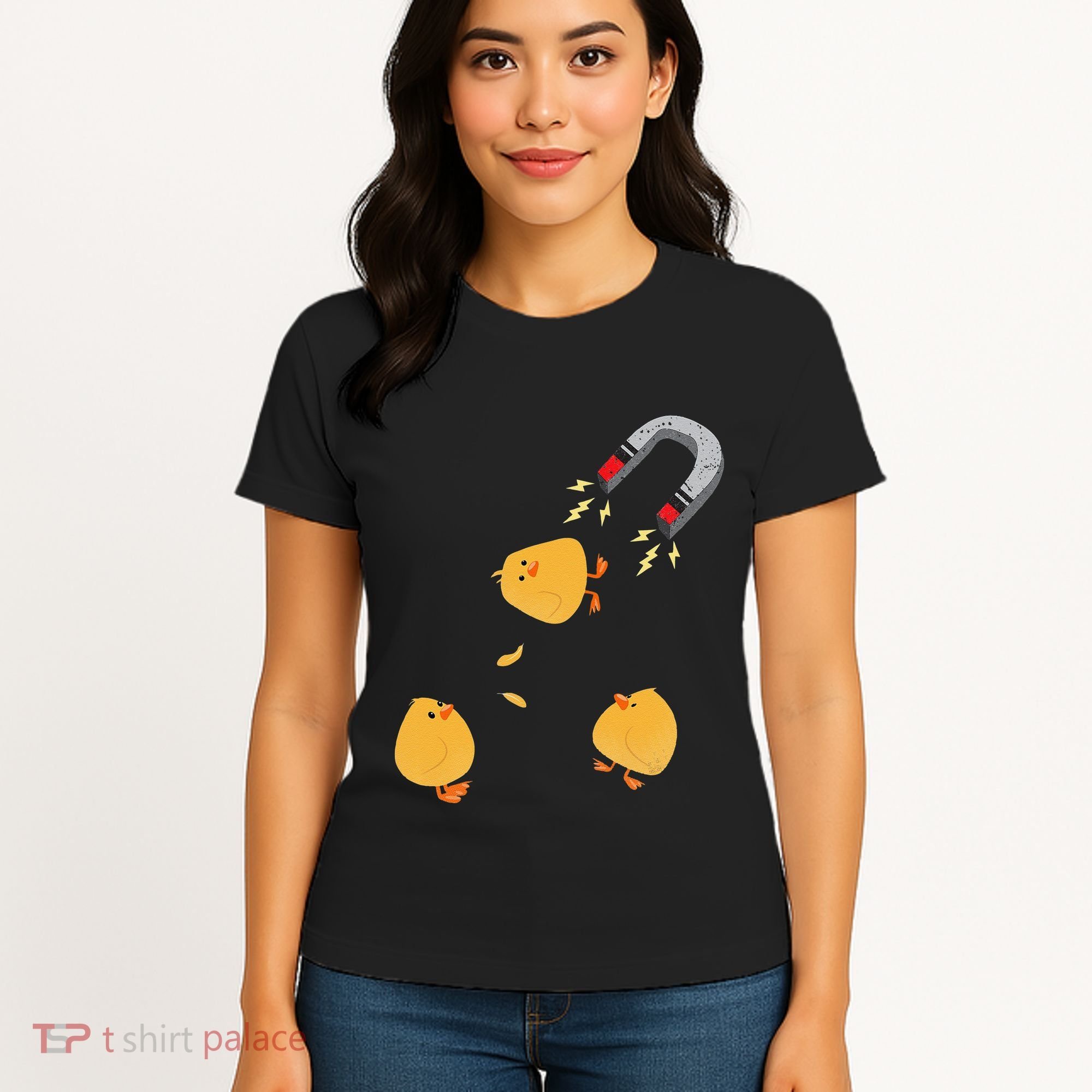 Funny Chick Magnet Happy Easter Women's T-Shirt