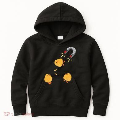 Funny Chick Magnet Happy Easter Kids Hoodie