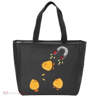 Funny Chick Magnet Happy Easter Tote Bag
