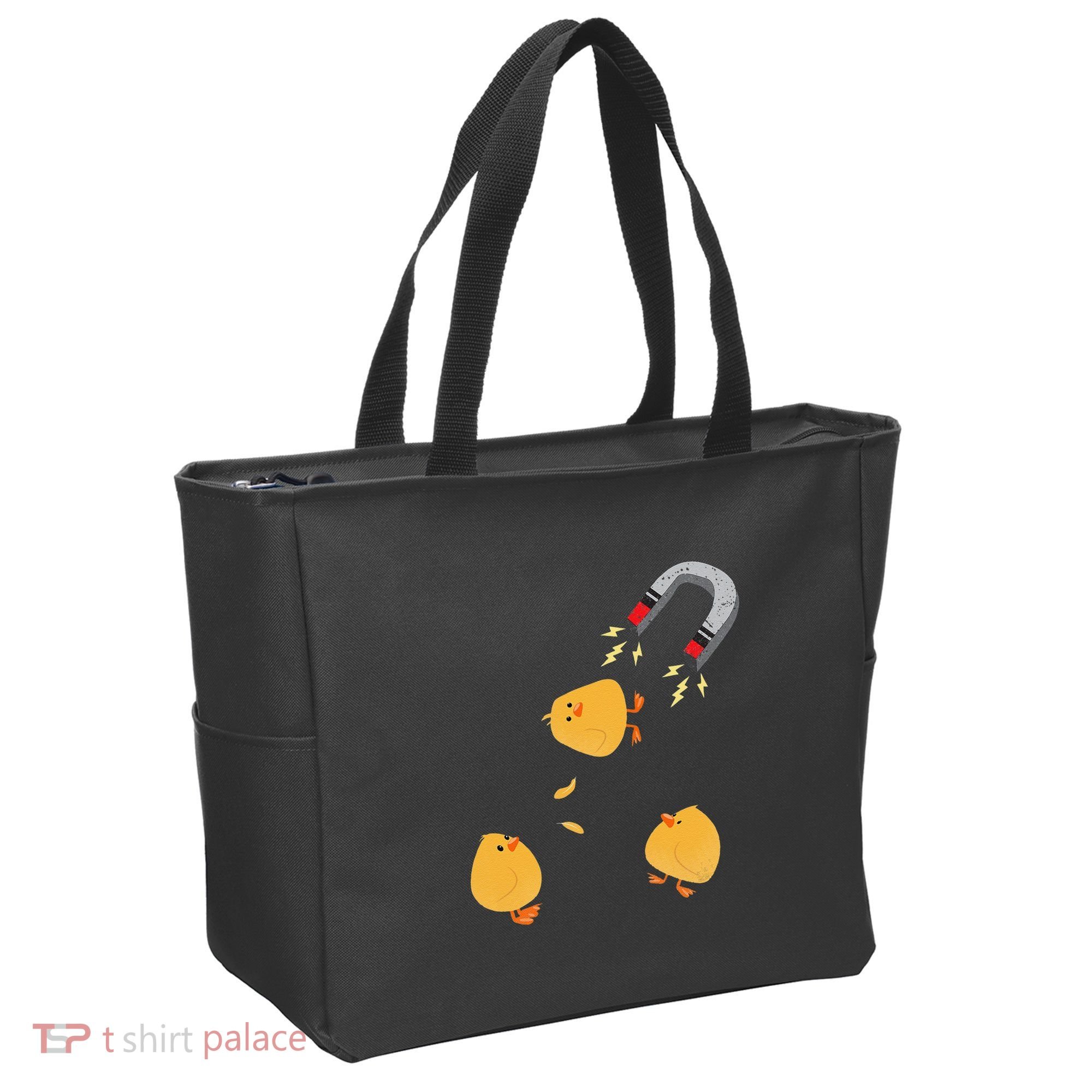 Funny Chick Magnet Happy Easter Tote Bag