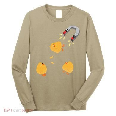 Funny Chick Magnet Happy Easter Long Sleeve Shirt