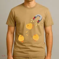 Funny Chick Magnet Happy Easter T-Shirt thumb 3