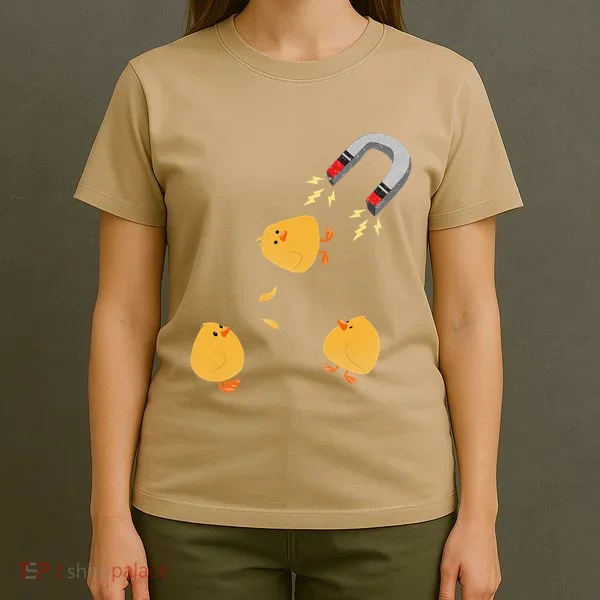 Funny Chick Magnet Happy Easter T-Shirt