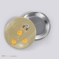 Funny Chick Magnet Happy Easter Button thumb 0