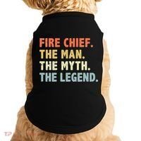 Fire Chief Man The Myth Legend Gifts Firefighter Fire Chief Doggie Tank thumb 0
