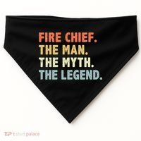 Fire Chief Man The Myth Legend Gifts Firefighter Fire Chief USA-Made Doggie Bandana thumb 0