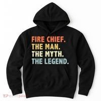Fire Chief Man The Myth Legend Gifts Firefighter Fire Chief Hoodie thumb 0
