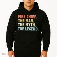 Fire Chief Man The Myth Legend Gifts Firefighter Fire Chief Hoodie thumb 2