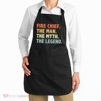 Fire Chief Man The Myth Legend Gifts Firefighter Fire Chief Apron thumb 2