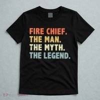 Fire Chief Man The Myth Legend Gifts Firefighter Fire Chief T-Shirt thumb 5