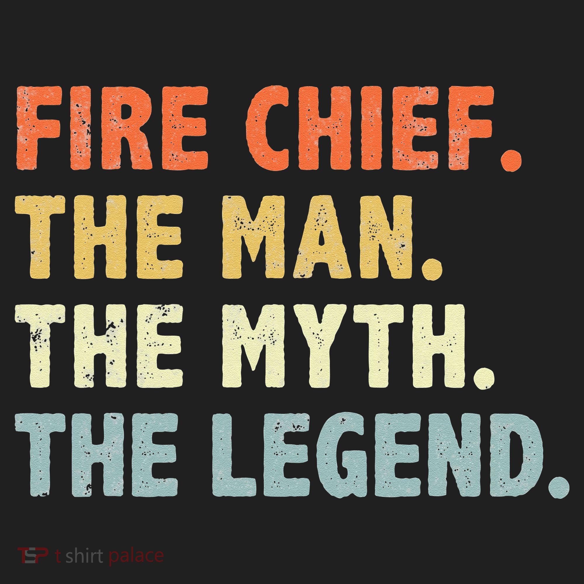 Fire Chief Man The Myth Legend Gifts Firefighter Fire Chief Beanie
