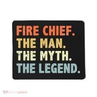 Fire Chief Man The Myth Legend Gifts Firefighter Fire Chief Mousepad thumb 0