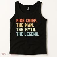 Fire Chief Man The Myth Legend Gifts Firefighter Fire Chief Tank Top thumb 2