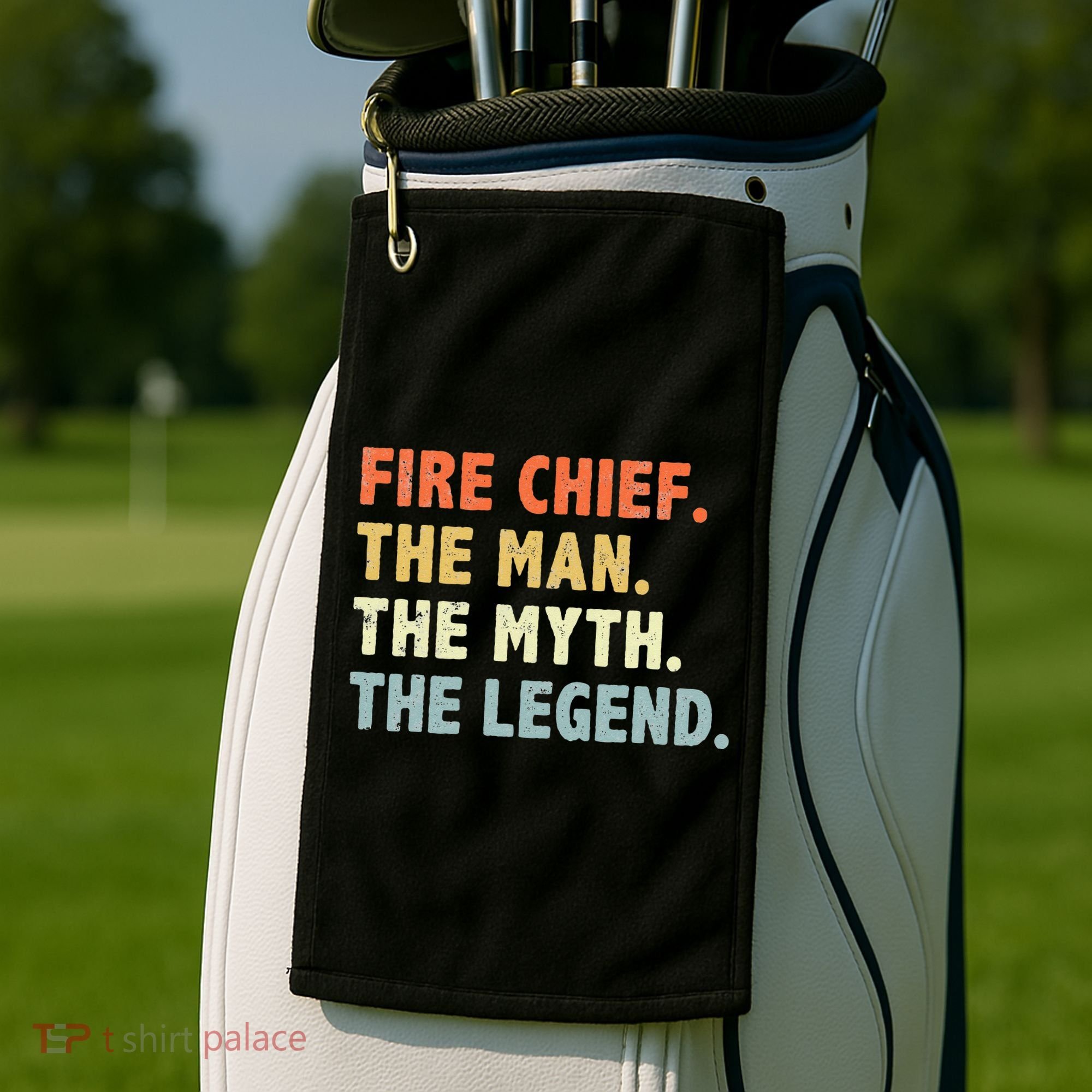 Fire Chief Man The Myth Legend Gifts Firefighter Fire Chief Golf Towel