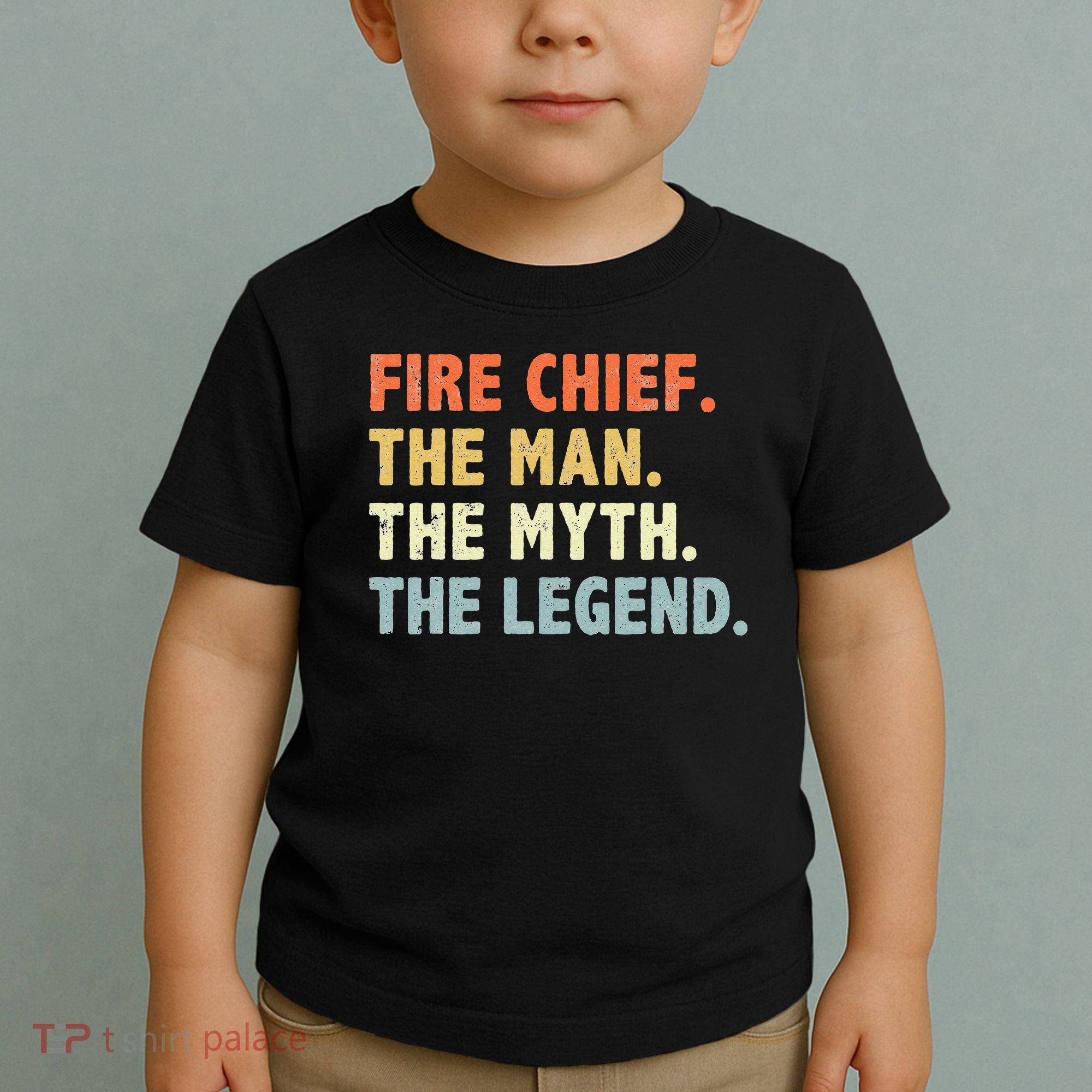Fire Chief Man The Myth Legend Gifts Firefighter Fire Chief Toddler T-Shirt