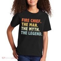 Fire Chief Man The Myth Legend Gifts Firefighter Fire Chief Kids T-Shirt thumb 2