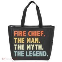 Fire Chief Man The Myth Legend Gifts Firefighter Fire Chief Tote Bag thumb 0