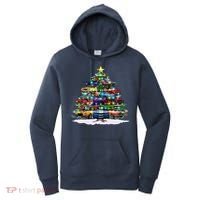 Funny Christmas Muscle Car Christmas Tree Women's Hoodie thumb 0