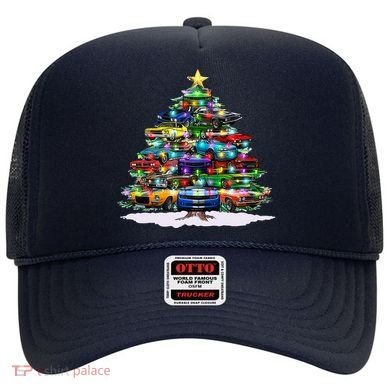 Funny Christmas Muscle Car Christmas Tree Hat