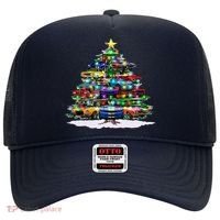 Funny Christmas Muscle Car Christmas Tree Hat thumb 0