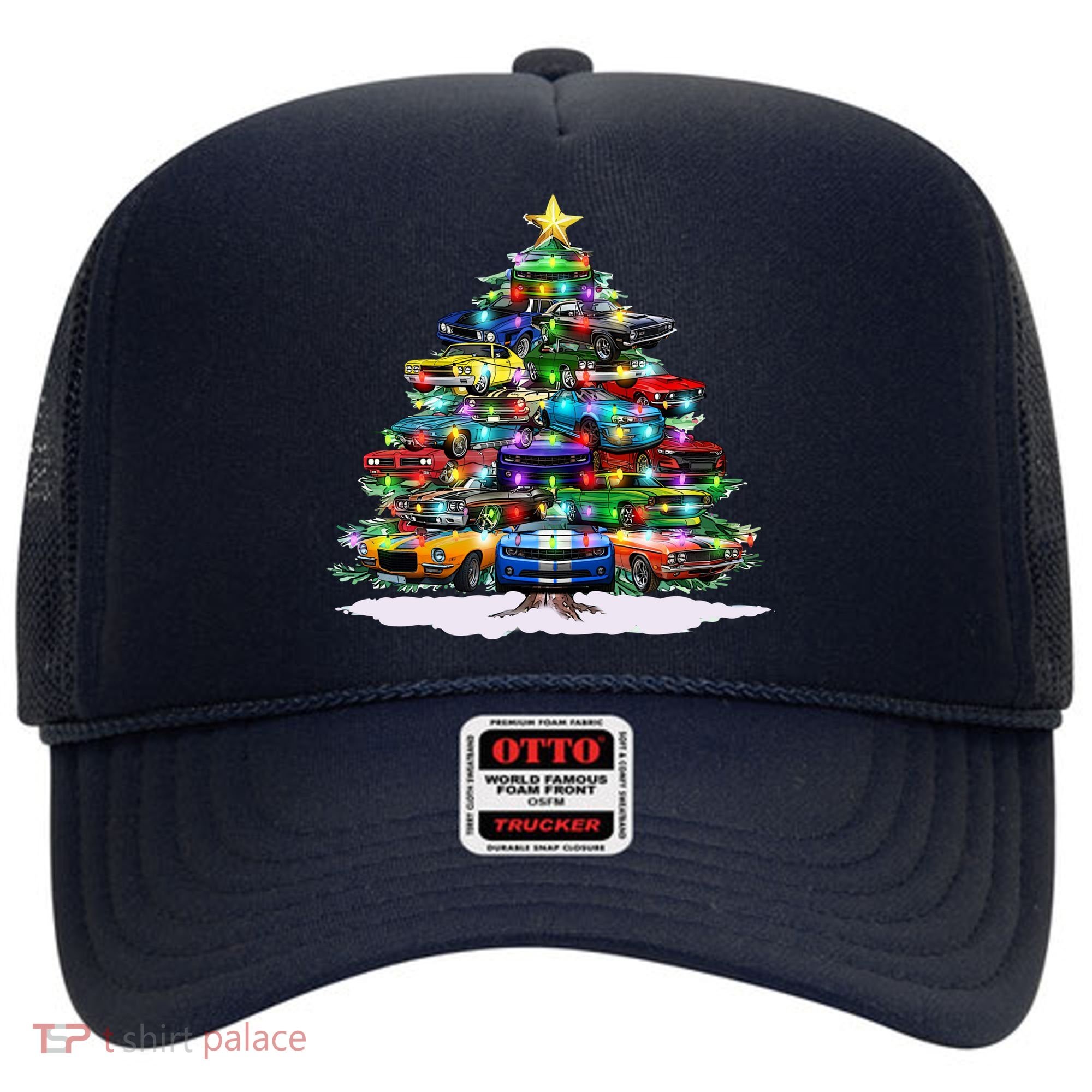 Funny Christmas Muscle Car Christmas Tree Hat