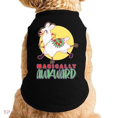 Funny Cute Magically Awkward Llama Alpaca Doggie Tank