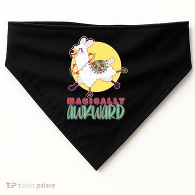 Funny Cute Magically Awkward Llama Alpaca USA-Made Doggie Bandana