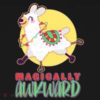 Funny Cute Magically Awkward Llama Alpaca Bucket Hat thumb 4
