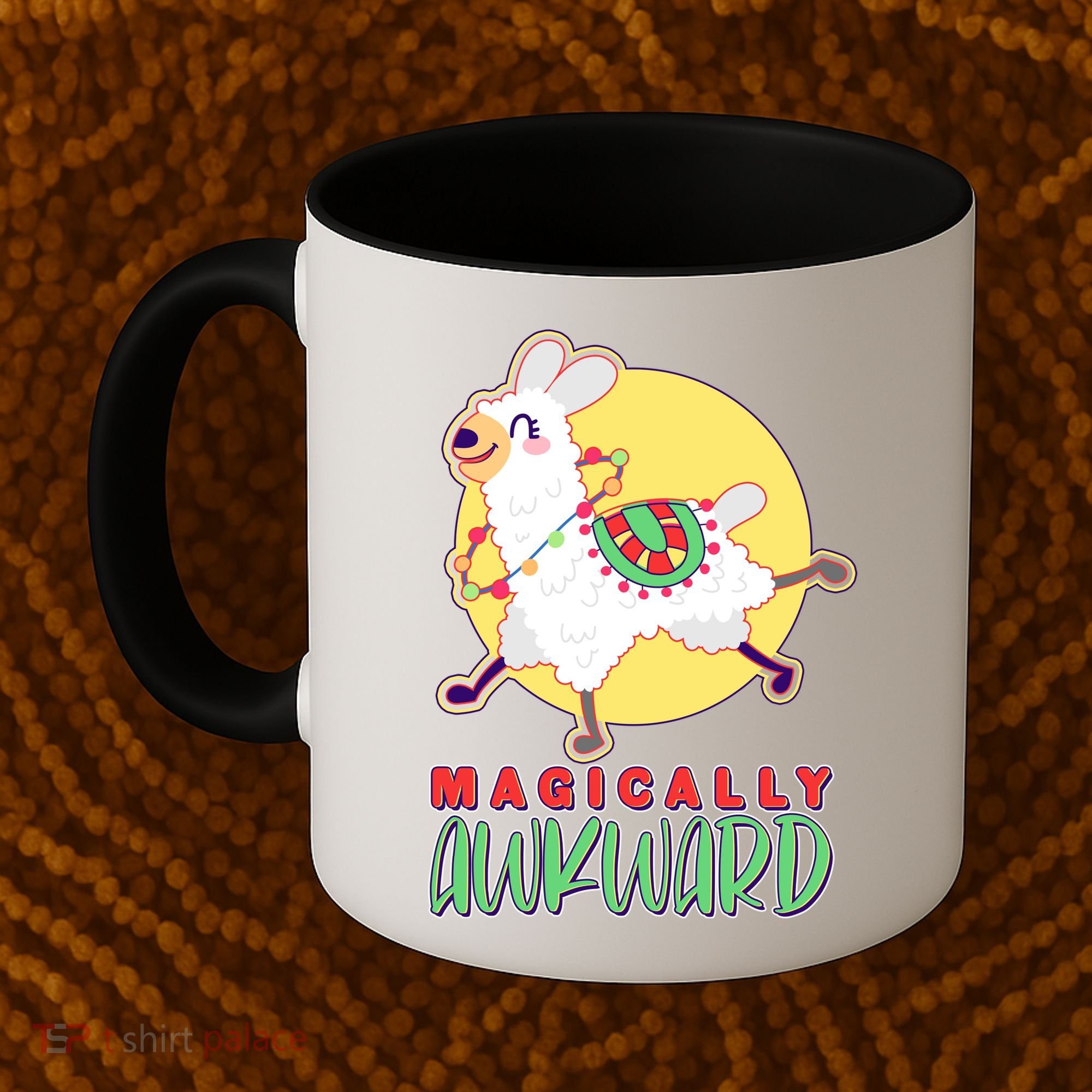 Funny Cute Magically Awkward Llama Alpaca Coffee Mug