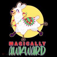 Funny Cute Magically Awkward Llama Alpaca Coffee Mug thumb 5