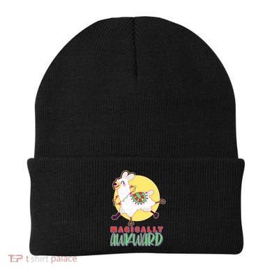 Funny Cute Magically Awkward Llama Alpaca Beanie