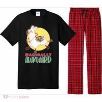 Funny Cute Magically Awkward Llama Alpaca Pajama Set thumb 0