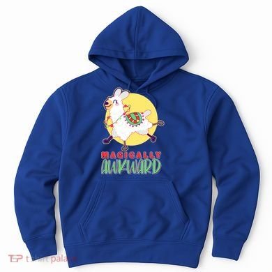 Funny Cute Magically Awkward Llama Alpaca Hoodie