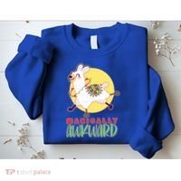 Funny Cute Magically Awkward Llama Alpaca Sweatshirt thumb 2