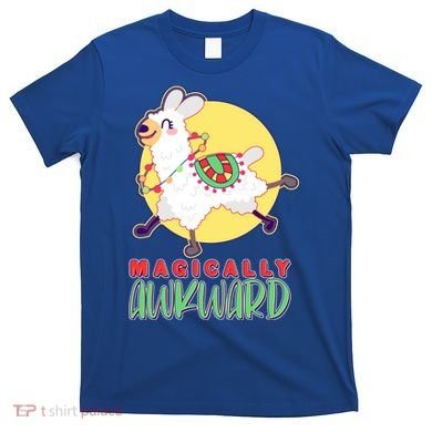 Funny Cute Magically Awkward Llama Alpaca T-Shirt