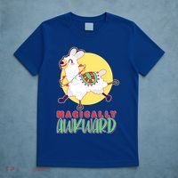 Funny Cute Magically Awkward Llama Alpaca T-Shirt thumb 5