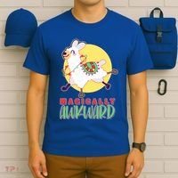 Funny Cute Magically Awkward Llama Alpaca T-Shirt thumb 6