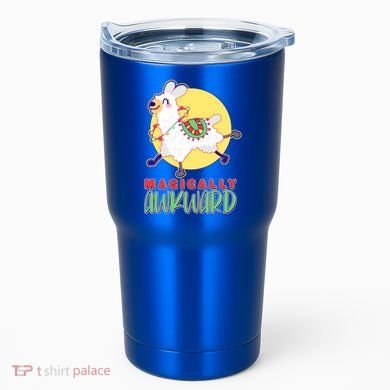 Funny Cute Magically Awkward Llama Alpaca Tumbler