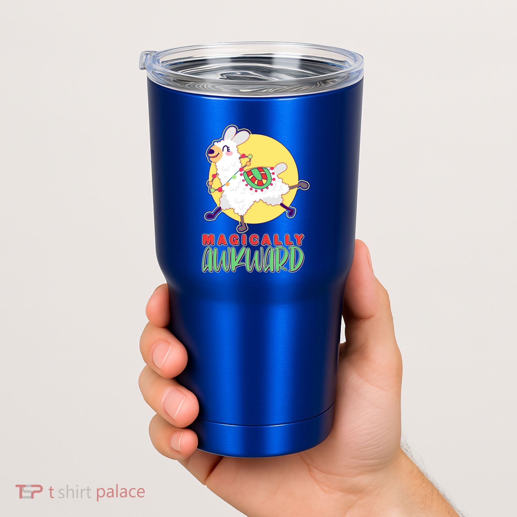 Funny Cute Magically Awkward Llama Alpaca Tumbler
