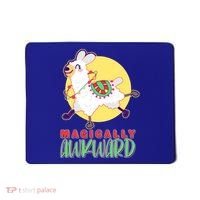 Funny Cute Magically Awkward Llama Alpaca Mousepad thumb 0