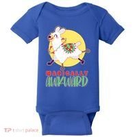 Funny Cute Magically Awkward Llama Alpaca Baby Bodysuit thumb 0
